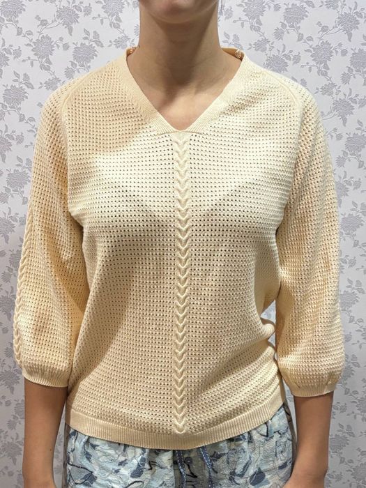 Кофта світло-жовта «тройка»