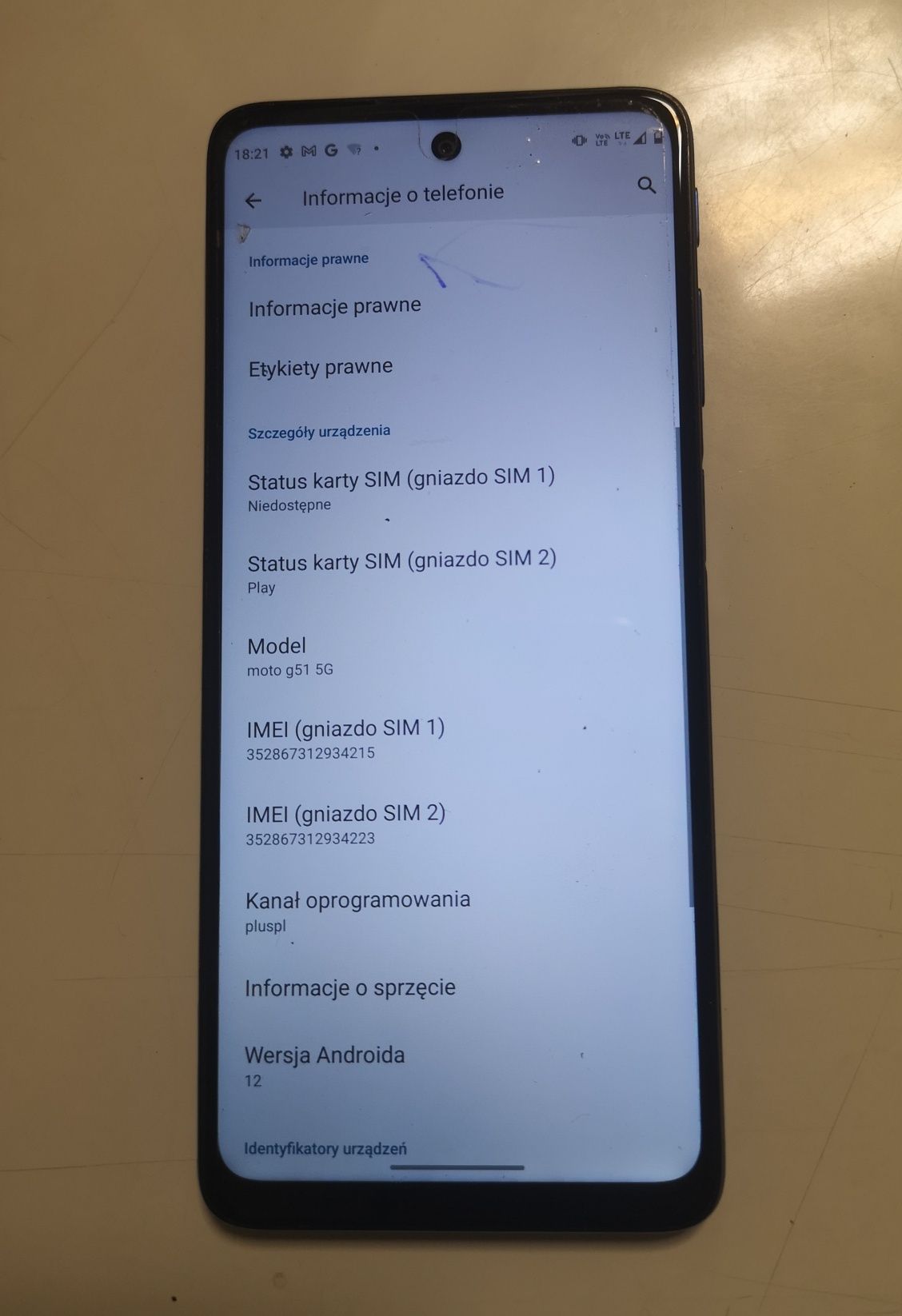 Telefon Motorola g51 G5