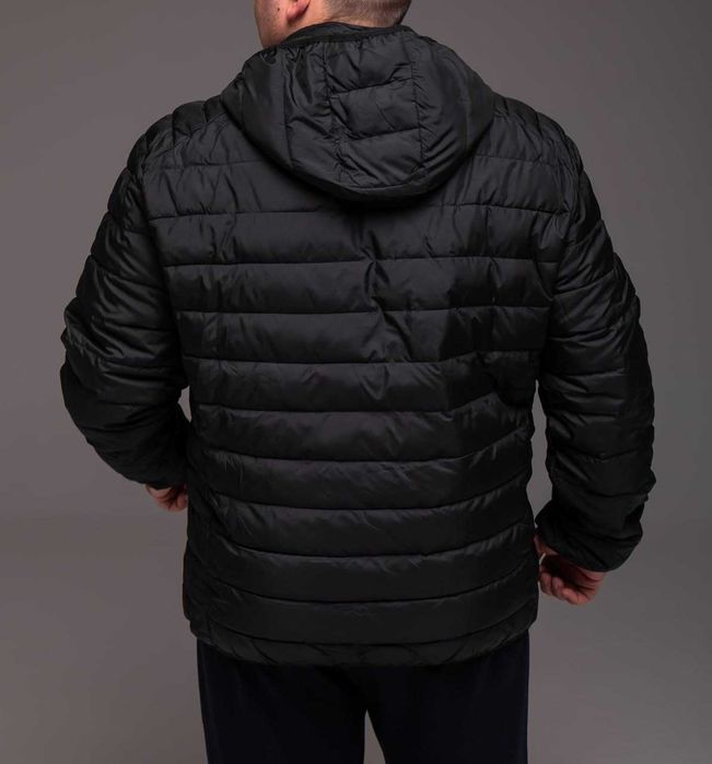 Куртка чоловіча утеплена чорна демісезон БАТАЛ