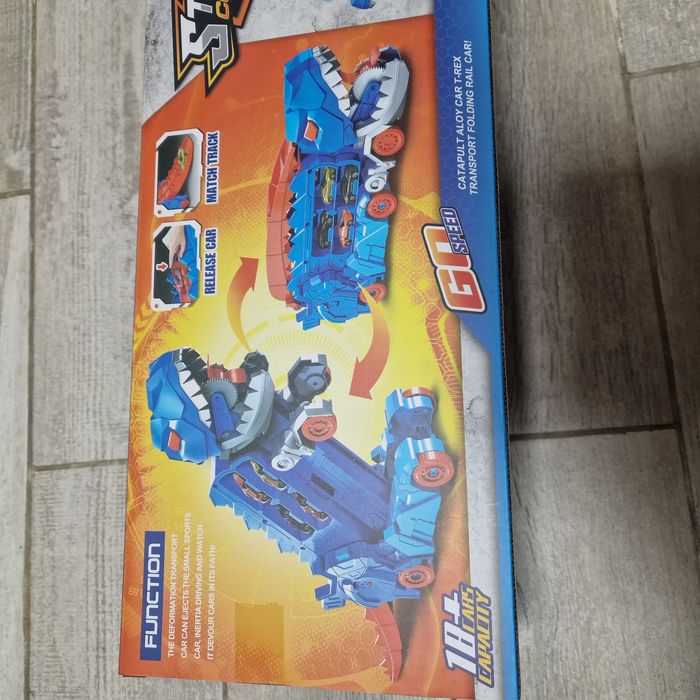 Динозавр Рекс  автотрек з машинками