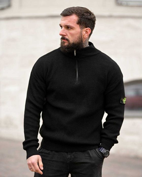 Кофта Стон Айленд Чорна Кофта Stone Island Black Зип