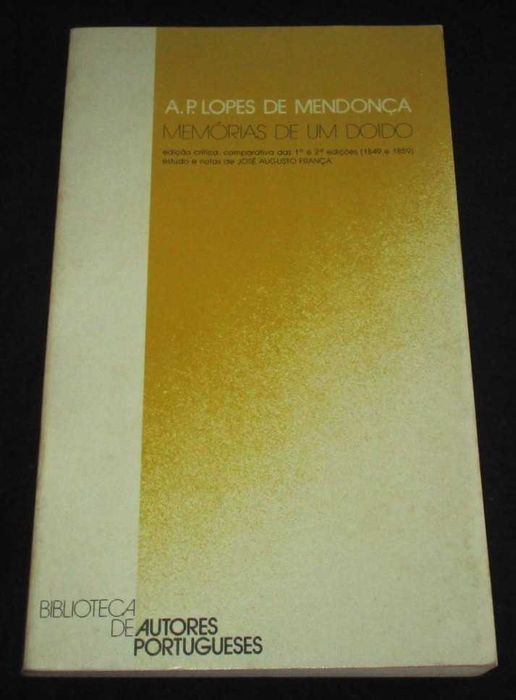 Livro Memórias de um Doido A. P. Lopes de Mendonça