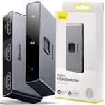 Разветвитель сплиттер Baseus Matrix HDMI Splitter Space Grey