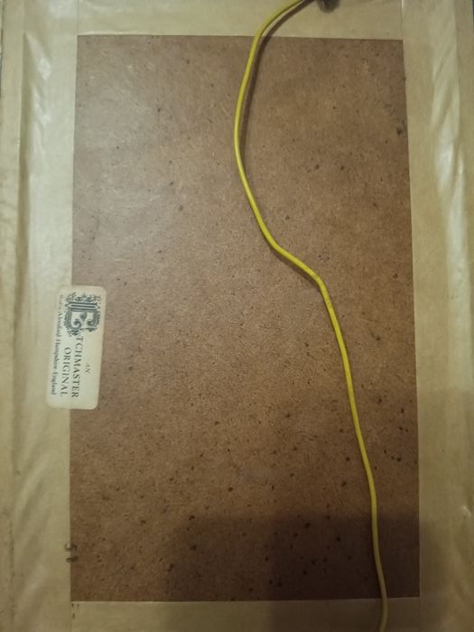 Гравюра з позолотою,вид на Темзу та Вестмінстер.Лондон.