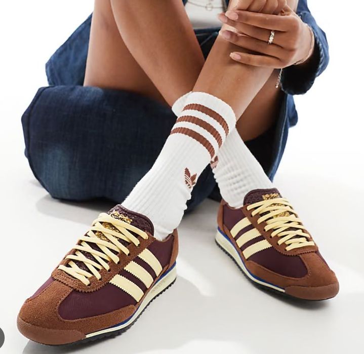 оригінал нові Adidas sl 72 og maroon кросівки casual brown ie3425