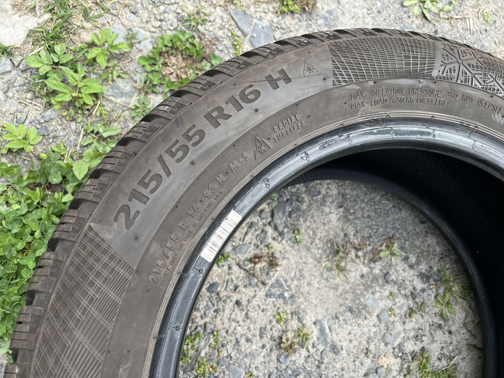 4xopona zimowa CONTINENTAL w rozmiarze 215/55 R16