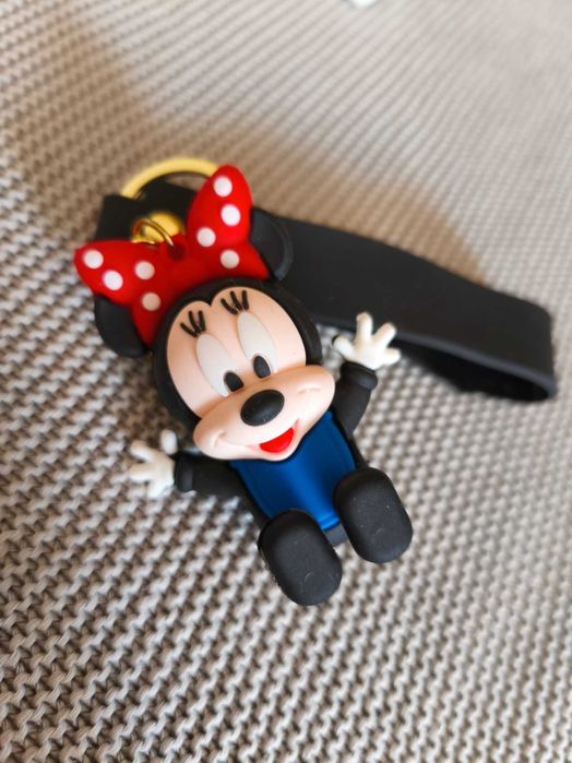 Nowa zawieszka brelok do kluczy czarna myszka Minnie