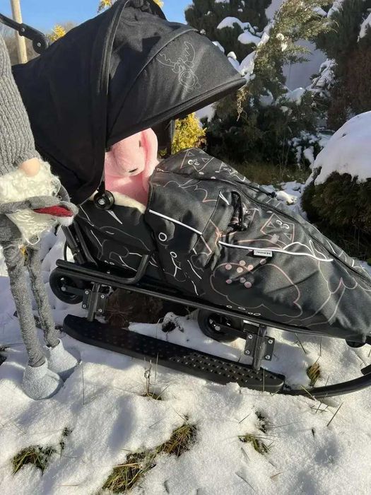 Санки трансформер на колесах VIP Rasper Delux 7в1 (овчина)