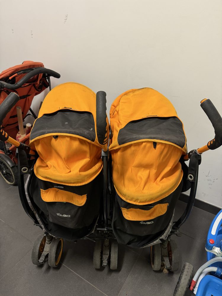 Easy Go DUO Comfort wózek podwójny bliźniaków bliźniacy