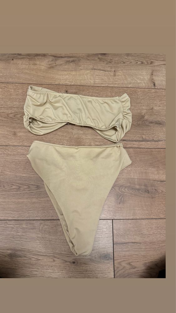 Strój kąpielowy beżowy bikini