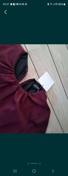 COCOMORE Bordowa Tunika Kombinezon roz.42