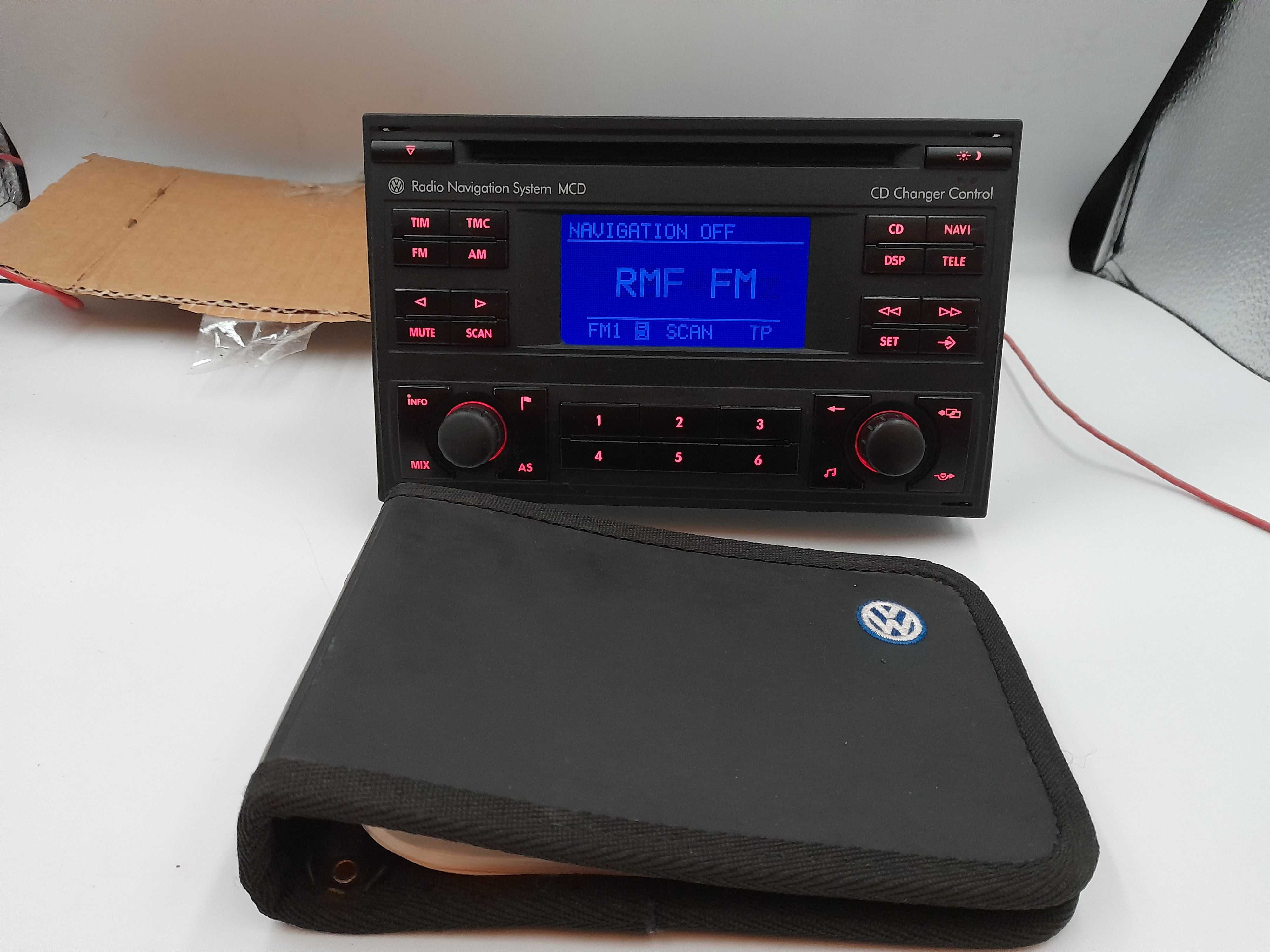 Radio VW MCD navi + książka Passat B5 Golf 4