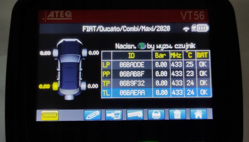 Czujniki ciśnienia nowe Schrader Boxer/jumper/ducato 4szt=400zł