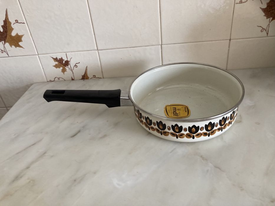 Frigideira/caçarola esmaltada vintage fábrica Águia MDF