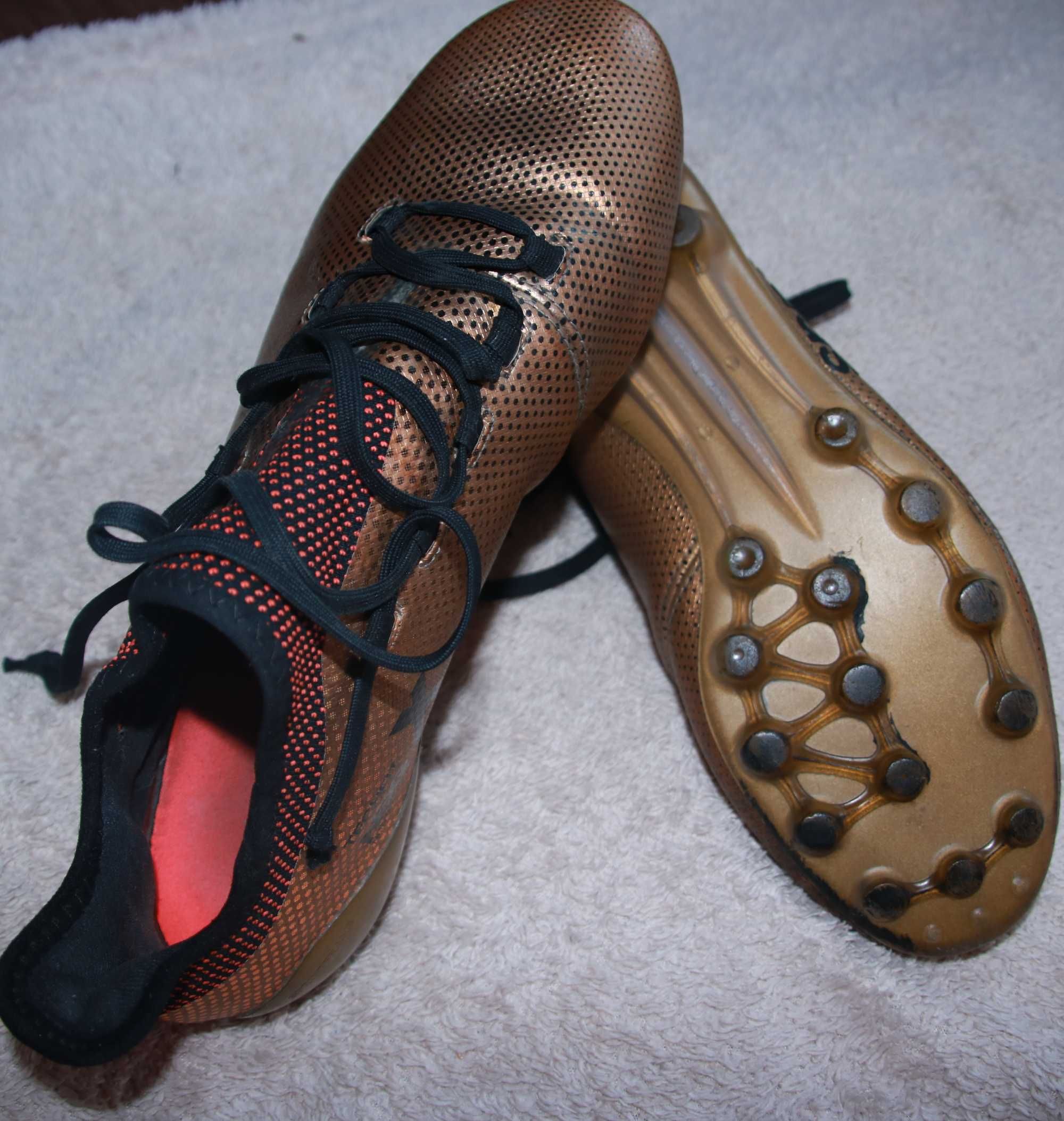 Buty piłkarskie korki X 17.1 Techfit SG Adidas, używane, rozm 42