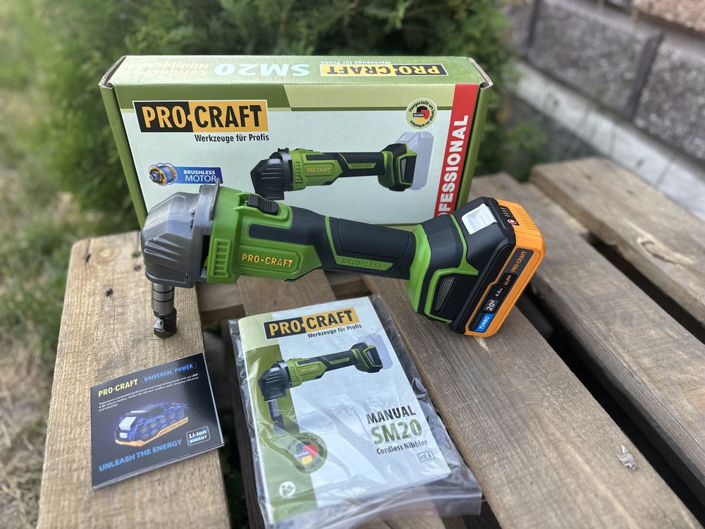 Акумуляторні ножниці по металу Procraft SM20