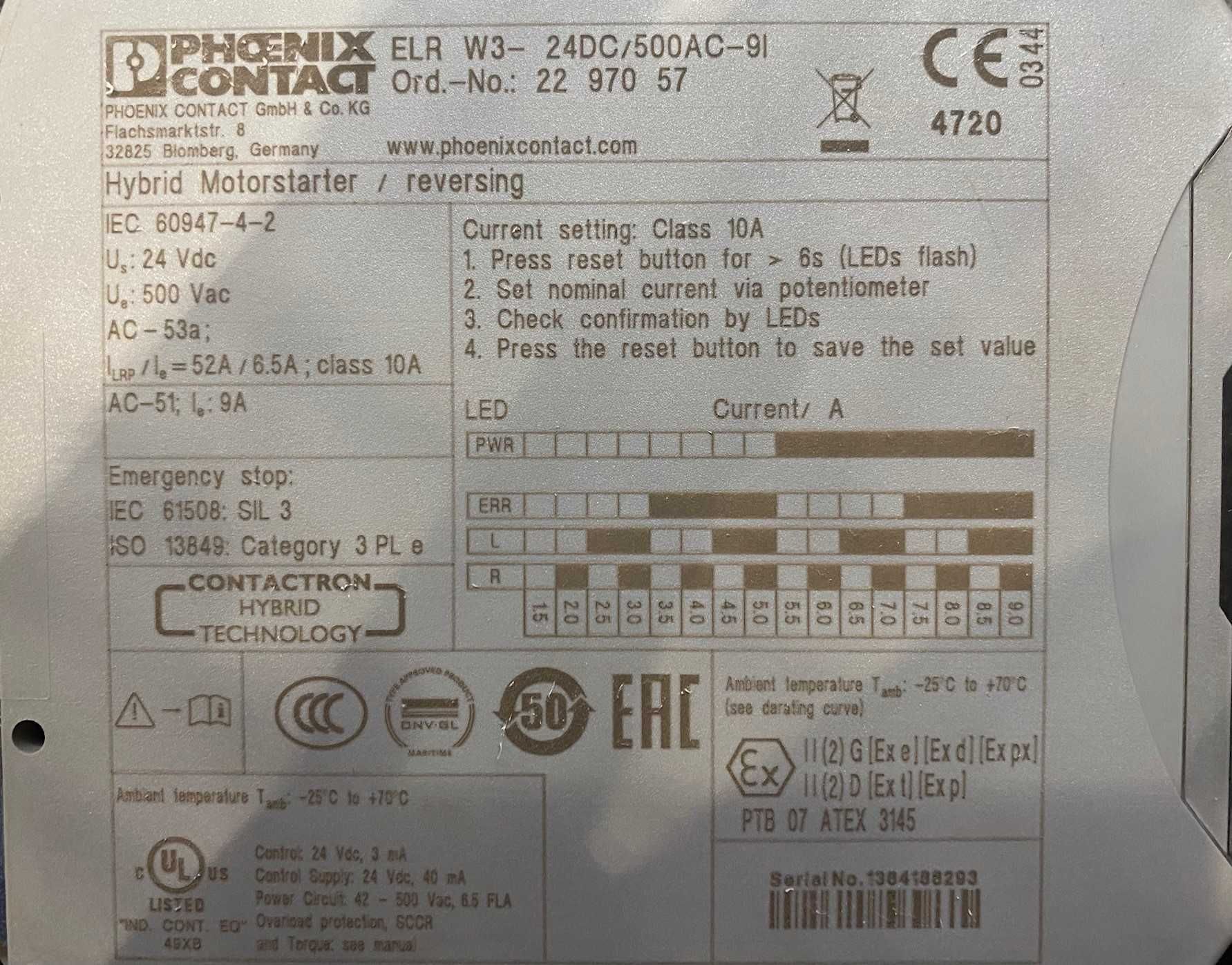 Przekaźnik elektroniczny Phoenix Contact ELR W3-24DC/500AC-9I