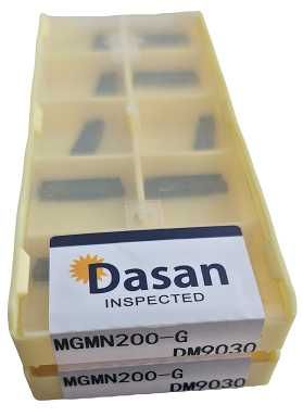 Токарные пластины отрезные 10 шт DASAN MGMN200-G DM9030 ширина 2 мм