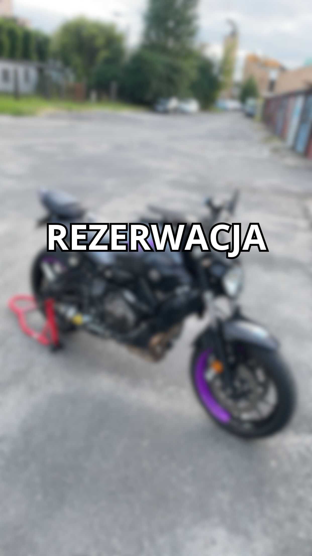 REZERWACJA yamaha mt 07 a2