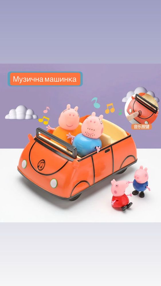 Свинка Пепа Будинок свинки пеппи,рюкзачок свинка Пеппа, іграшка свинка