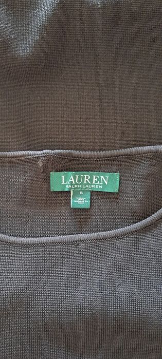 Vestido preto em malha  Ralph Lauren