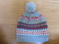 шапка зимняя двойная теплая на 3-6 лет