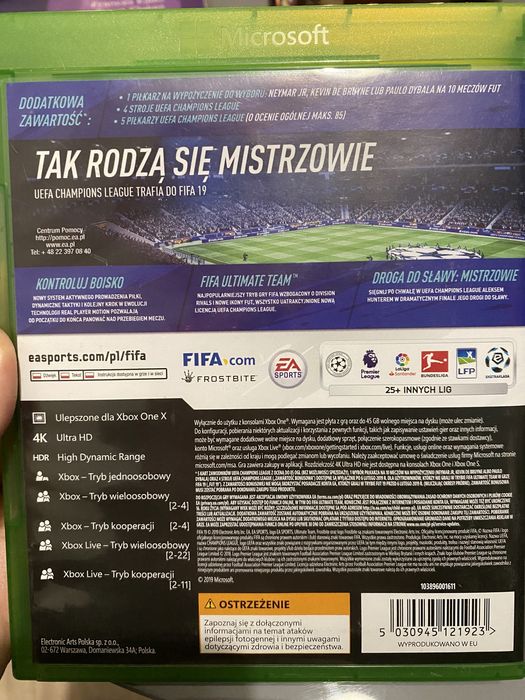Fifa 19 xbox one + dodatkowa zawartość