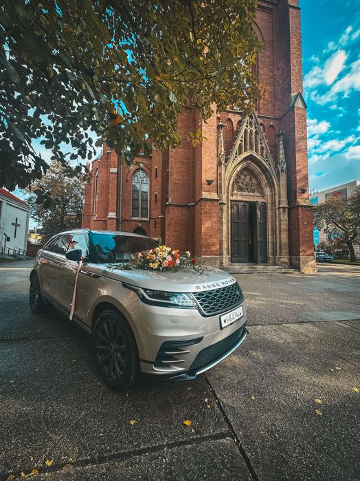 Samochód auto do ślubu wesela z kierowcą - RANGE ROVER VELAR - wynajem