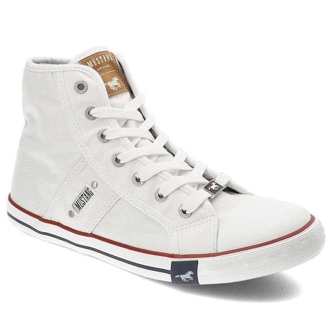 wysokie trampki Mustang 36 białe