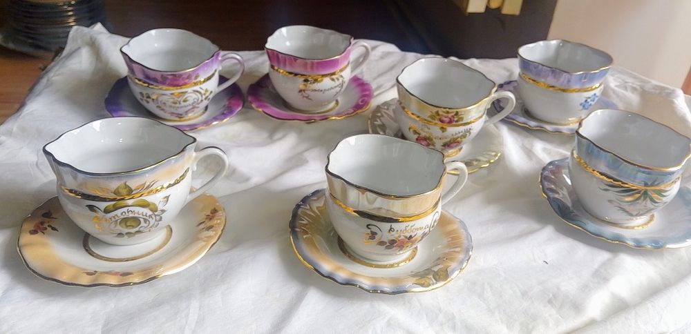 Чайні пари Неділька Коростень,порцеляна Довбиш Баранівка Полонне