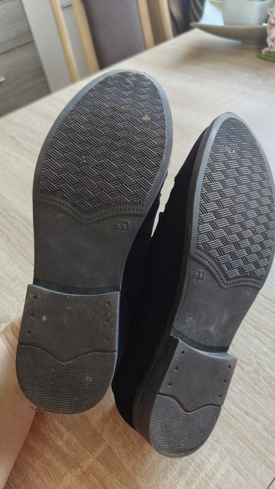 Eleganckie półbuty mokasyny kornecki 33 czarne