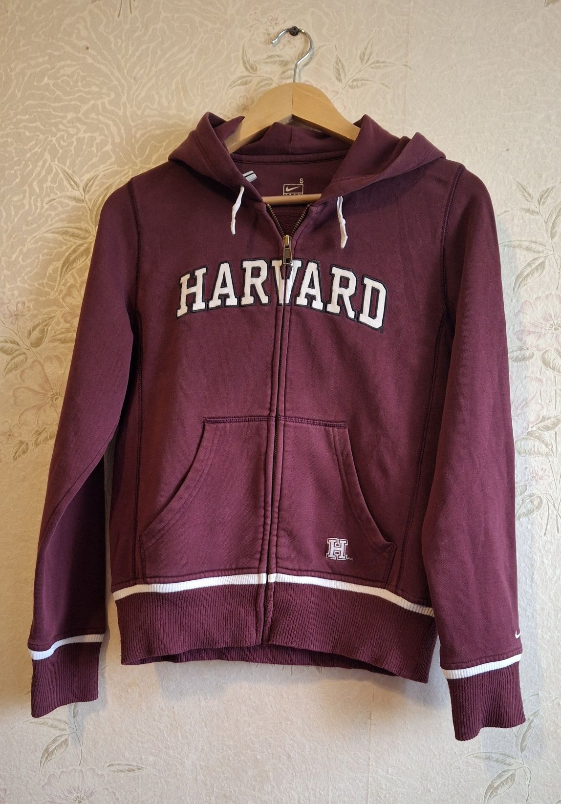 Кофта спортивна harvard, фірма nike, унісекс бордового кольору, розмір