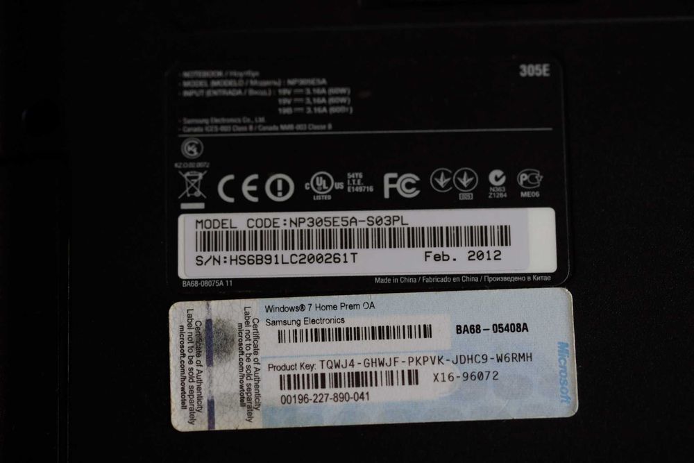 Laptop acer NP305E5A