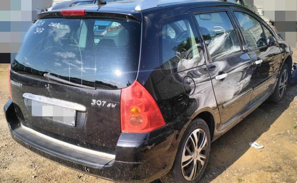 CZĘŚCI maska zderzak zawieszenie lampa Peugeot 307/ 307 SW D/B kolory