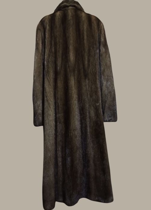 Большой размер. Ог 130см. В пол. Норковая шуба. Манто