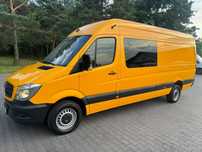 Mercedes-Benz Sprinter  316 * Maxi * Brygadówka * 2016 rok * 6 osobowy * Salon PL * hak