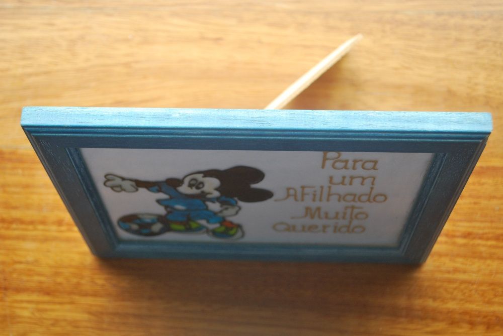 Passepartout com Moldura do Rato Mickey (Pintado à Mão)