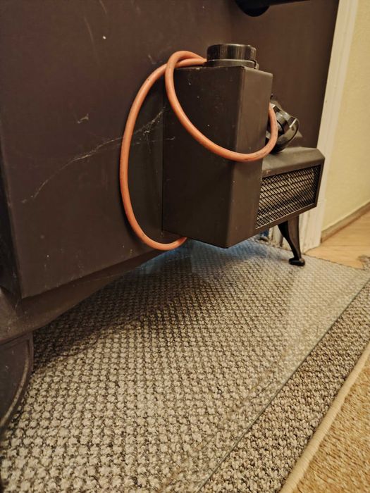 Piec żeliwny koza KRATKI K9 Ø 130 10 kW + zestaw rur
