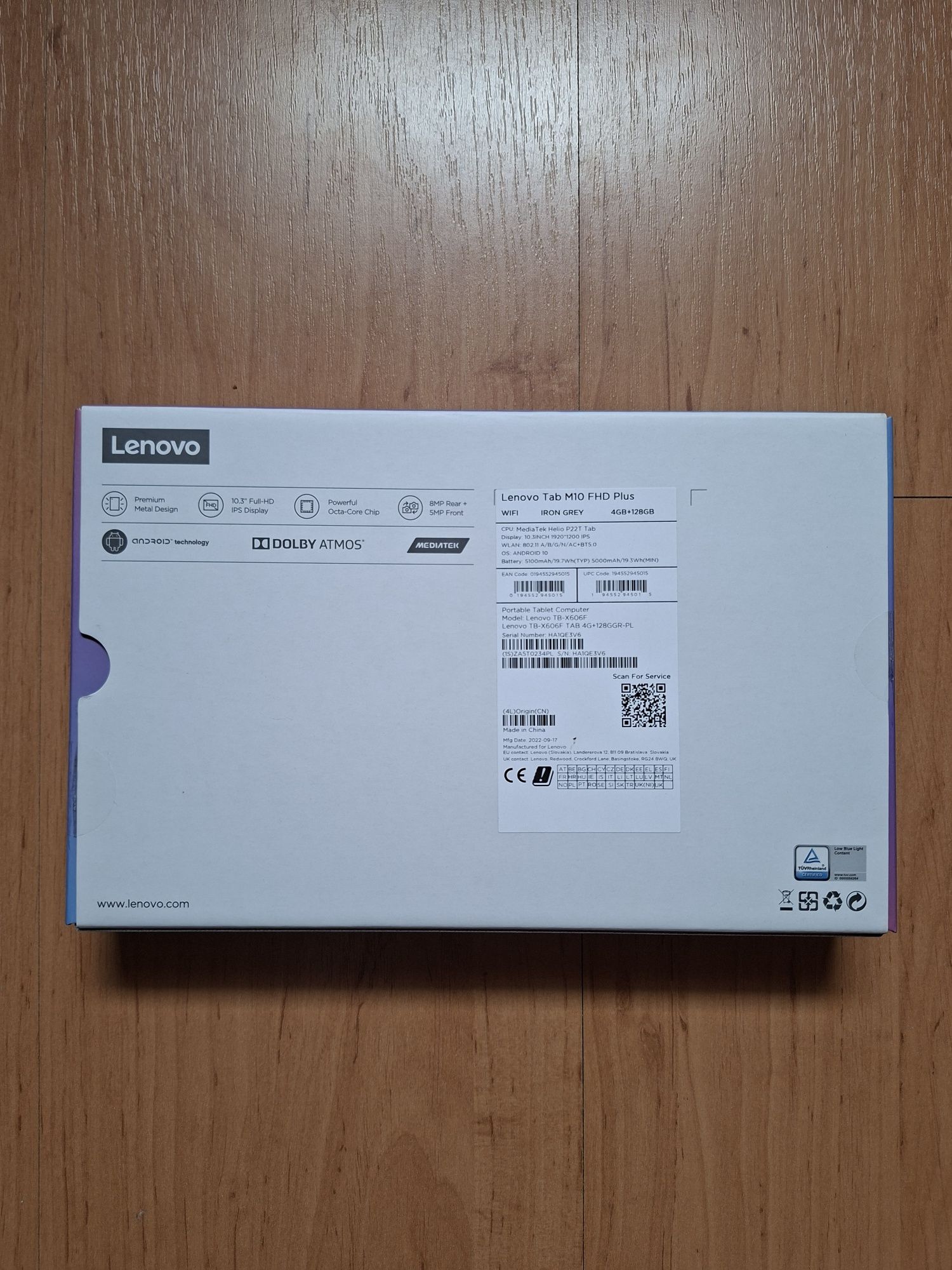 Tablet lenovo tabM10 FHD Plus 128gb + etui