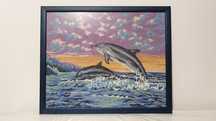 Quadro Meio Ponto dos Golfinhos