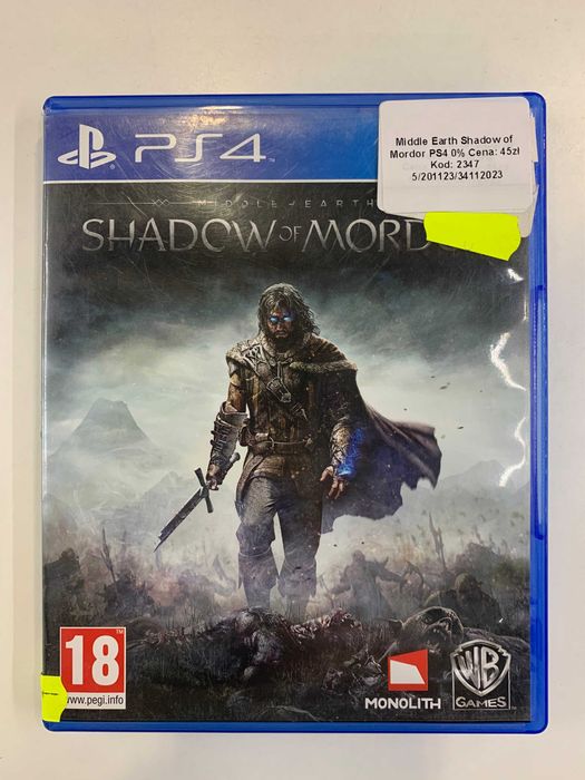 Śródziemie Cień Mordoru PS4 Sklep Ostróda