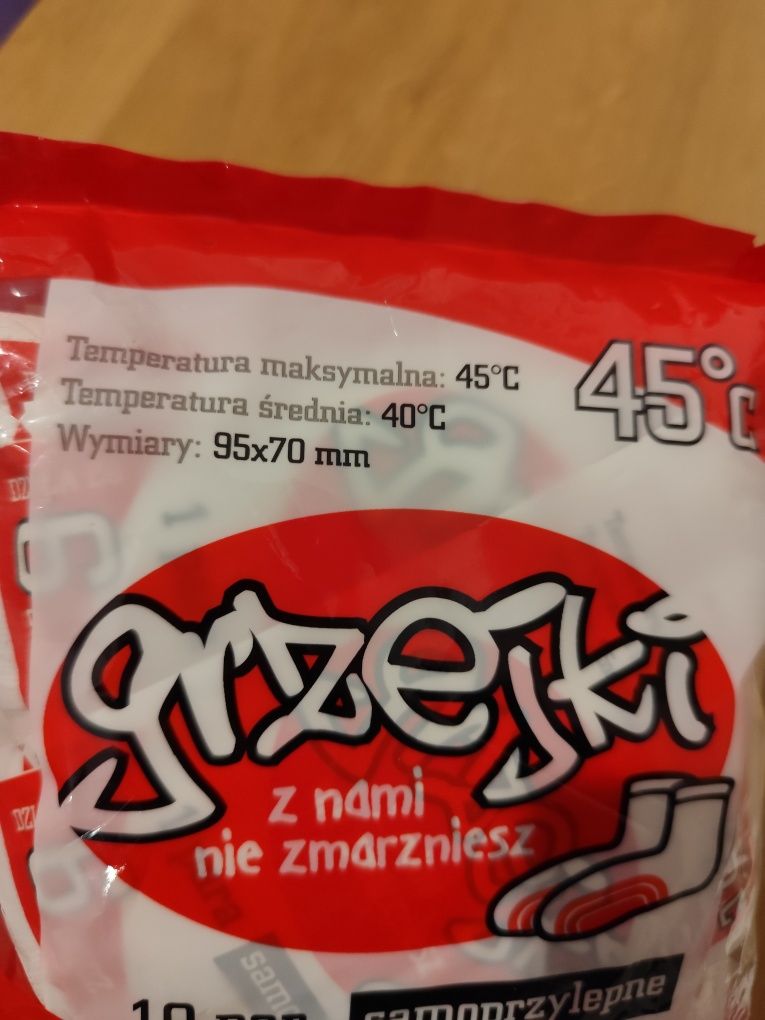 Grzejki, jednorazowe ogrzewacze do stóp 10 par 20 sztuk