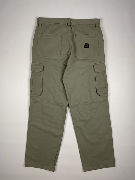 Штани Pull&Bear Cargo Trousers Baggy Fit чорні хакі чоловічі карго