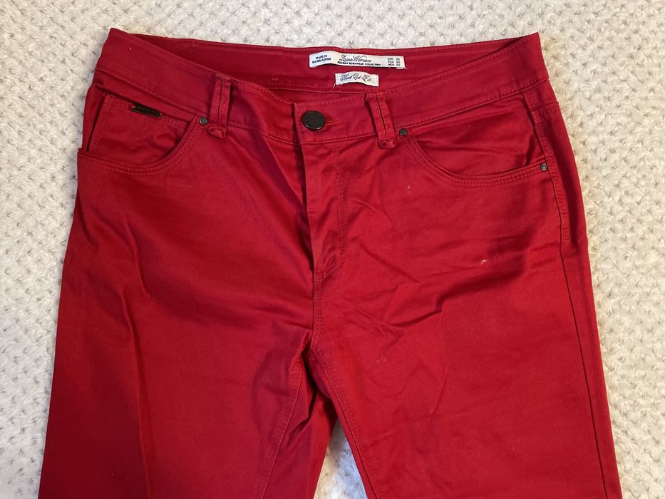 Czerwone spodnie Zara 38