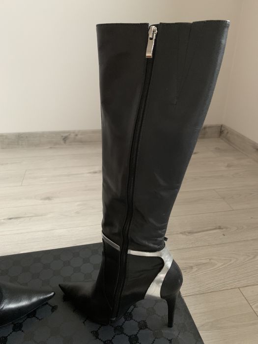 Kozaki Kazar roz 39 skóra naturalna