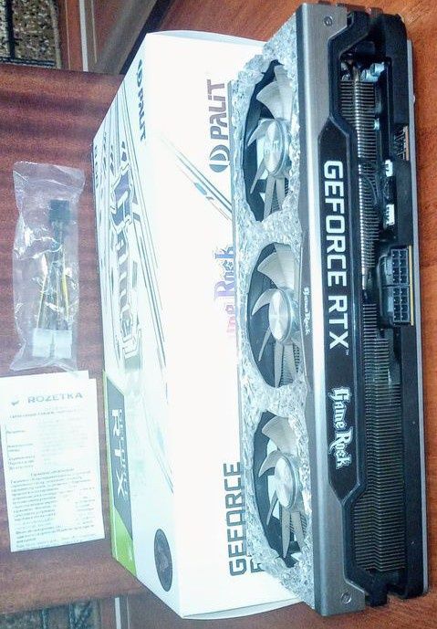 Потужна ігрова карта Nvidia GeForce RTX 3070 GameRock Palit 8gb. Рабоч