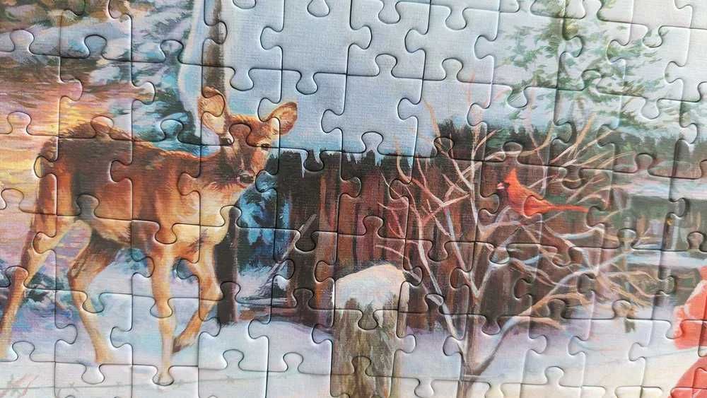 Puzzle TREFL 1000 tysiąc elementów Białe Święta Chuck Pinson