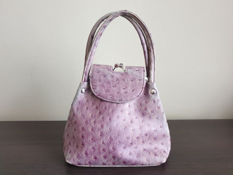 torebka fioletowa mała gustowna