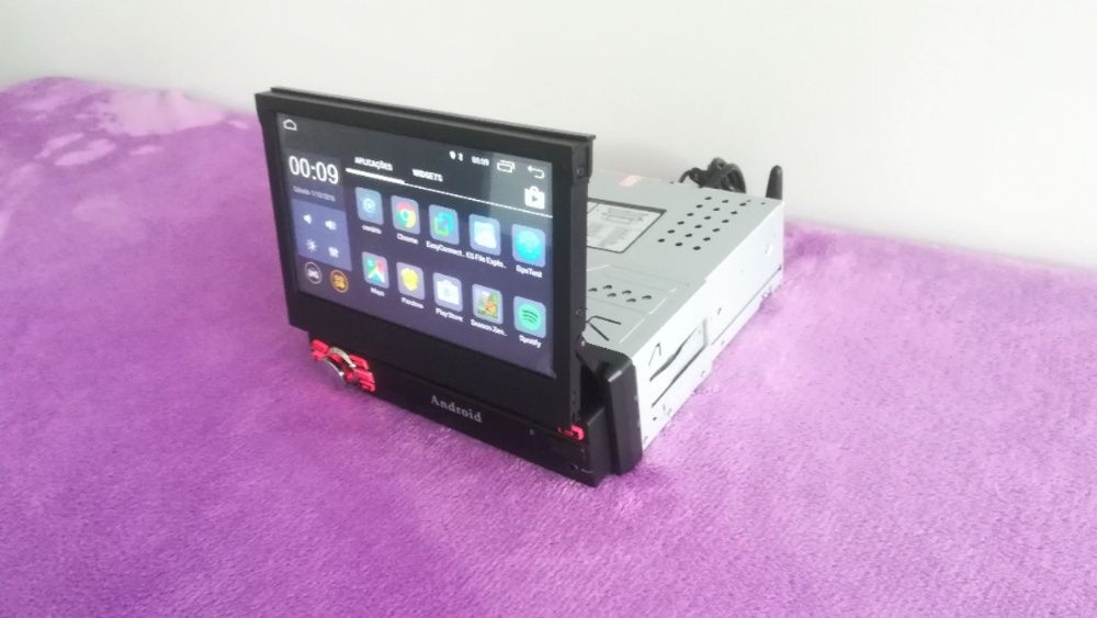 Rádio 1DIN - 7" touch - sistema ANDROID