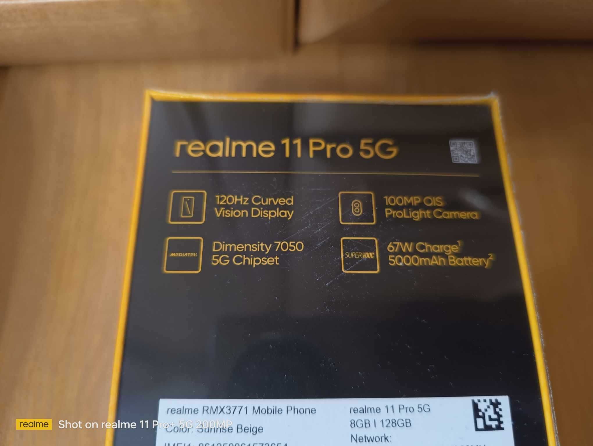 Realme 11 Pro 5g 8/128gb Sunrise Beige komple/NOWY/gwarancja